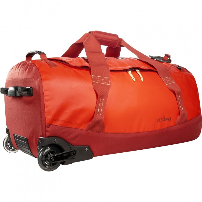Прочный дорожный баул на роликах TATONKA BARREL ROLLER L redorange 1962.211 - redorange